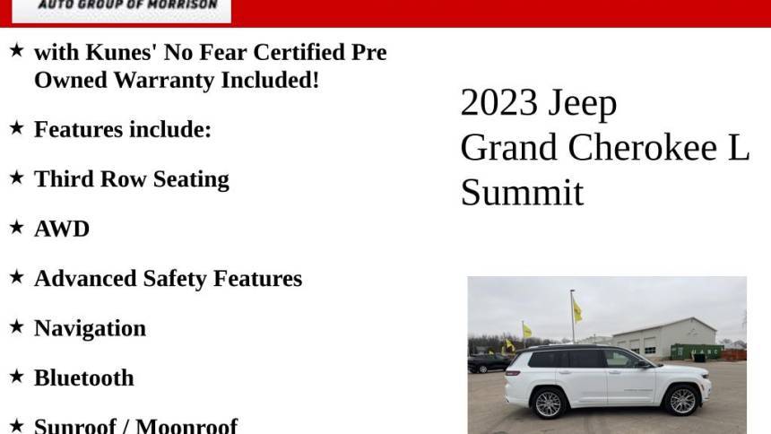 used 2023 jeep grand cherokee l summit $50,954great deal 19,666 mi. location: morrison