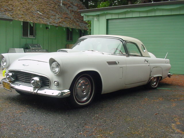 1956 ford thunderbird 312, auto, both tops