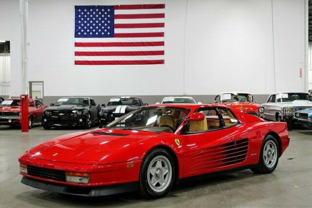 1986 ferrari testarossa 31000 miles red 4.9 l manual