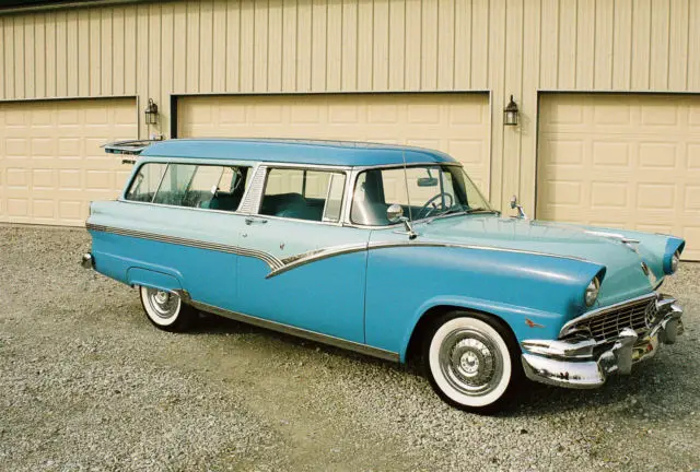 1956 ford parklane two tone blue