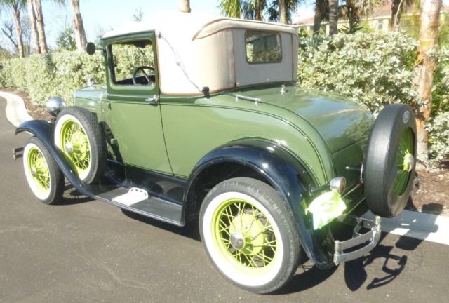 1930 ford model a sport coupe rumble seat