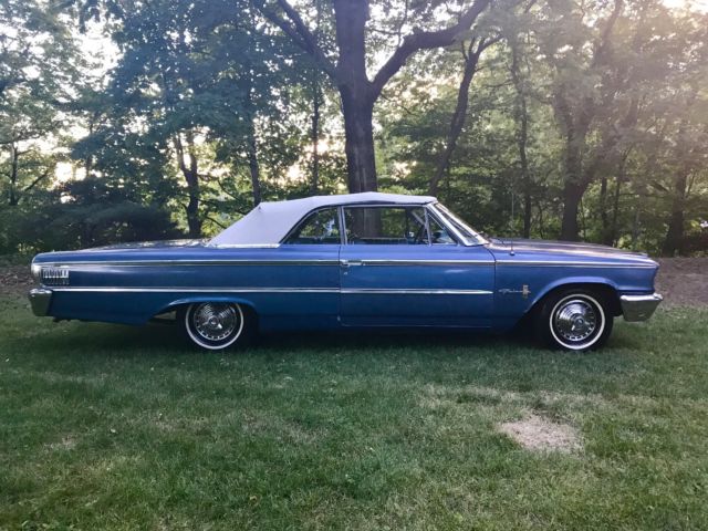 1963 ford galaxie xl conv. factory 4 speed, stored 25 yrs. spcl. paint code wow!