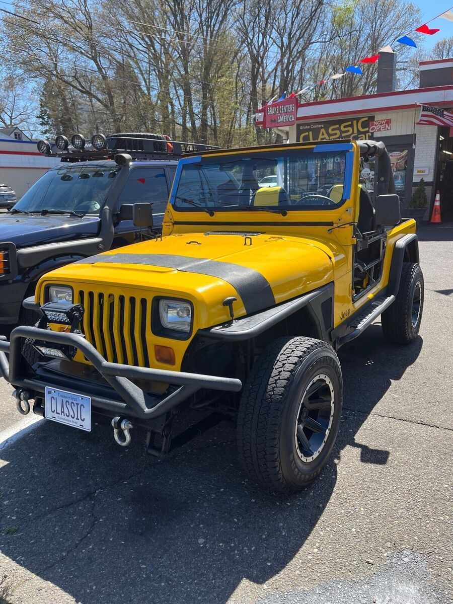 1989 jeep cj suv yellow islander yj