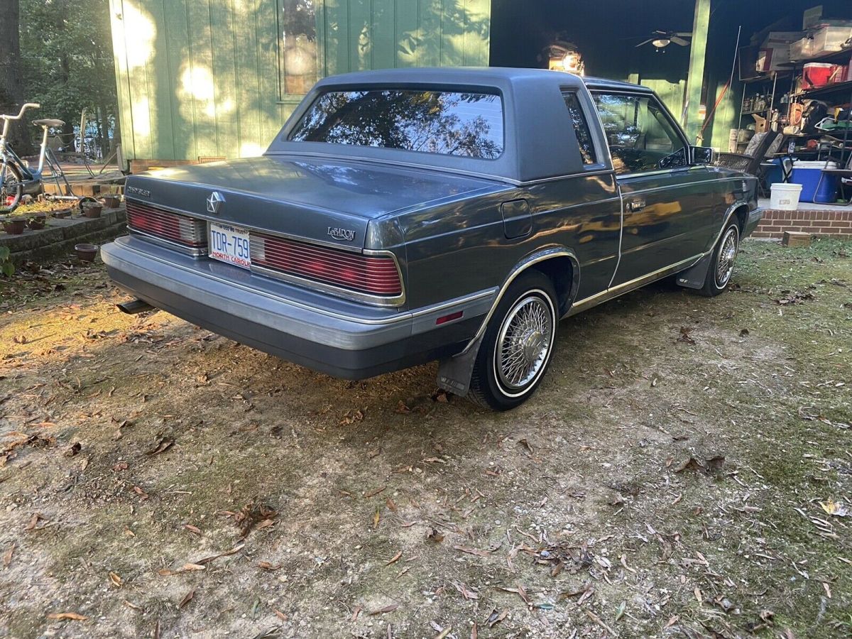 1986 chrysler lebaron sedan blue fwd automatic mark cross