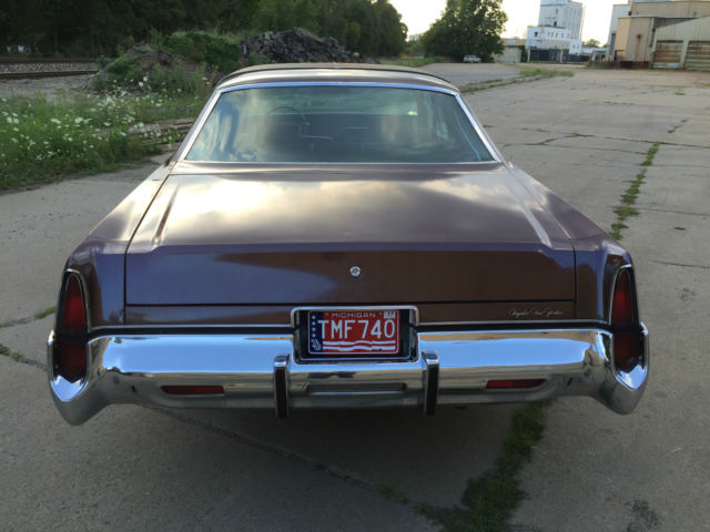 1977 chrysler new yorker brougham hardtop 2-door brown w/ brown leather interior