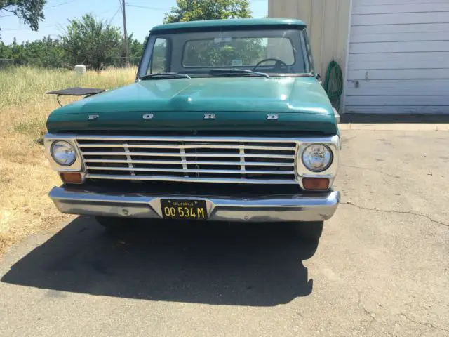 67 ford f100 long bed rebuilt 390 c6 solid ca body