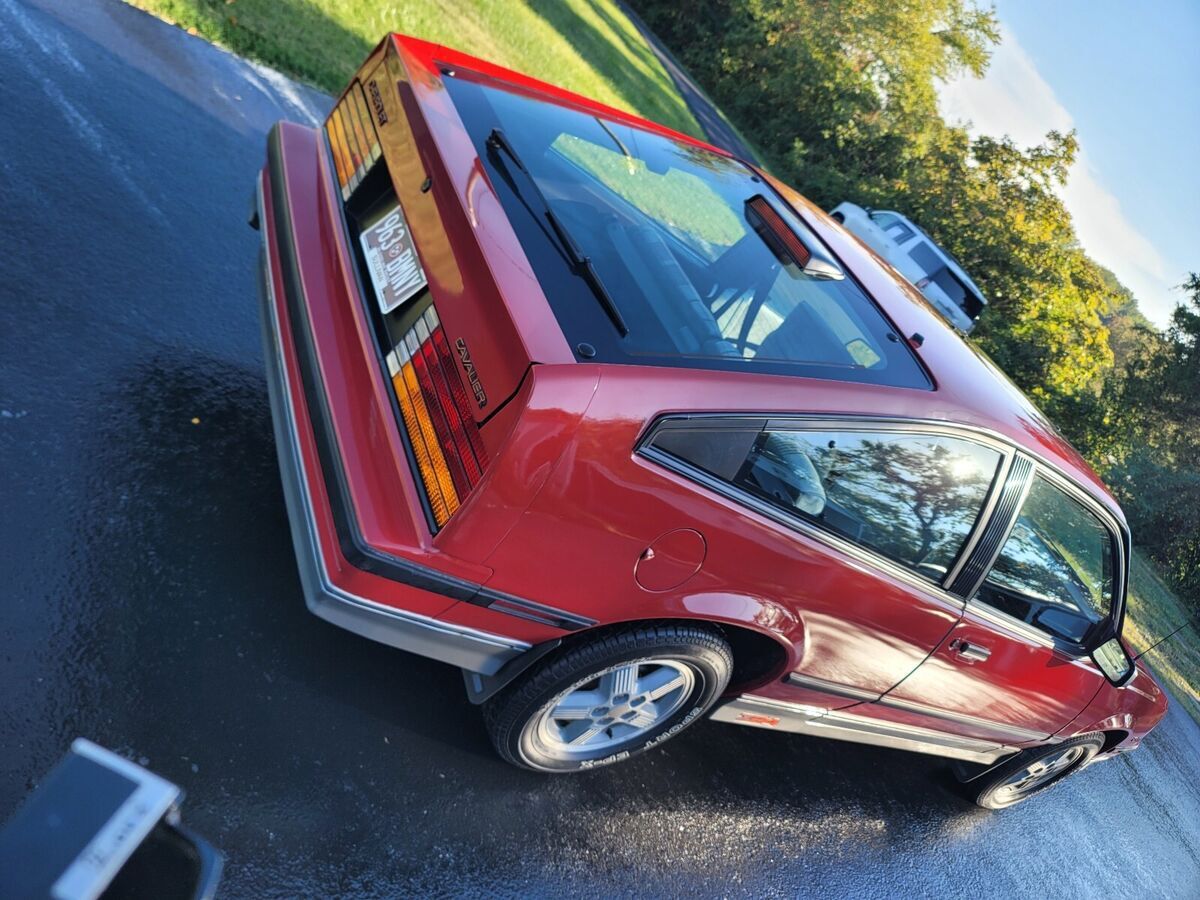 1986 chevrolet cavalier red z24