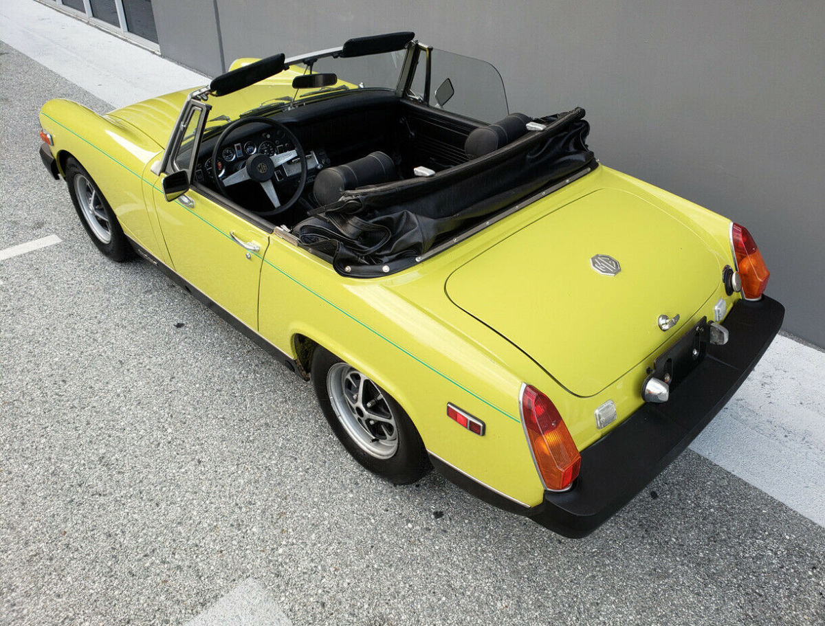 rare classic 1975 mg midget! original blue plate california car + extra car!