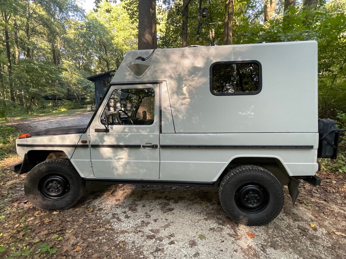 no reserve 1993 mercedes-benz 230 ge custom high top camper ex swiss army