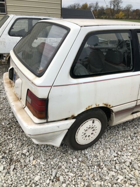 1987 chevrolet sprint hatchback grey fwd manual turbo