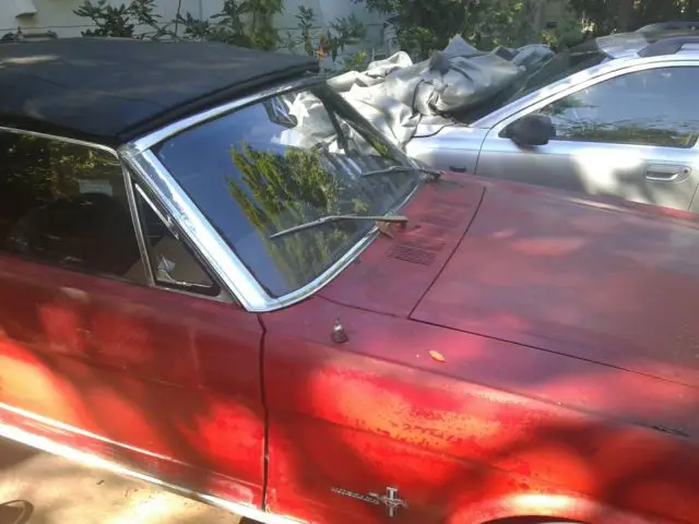 no reserve !!! 1964 1/2 1965 mustang convertible barn find time capsuale