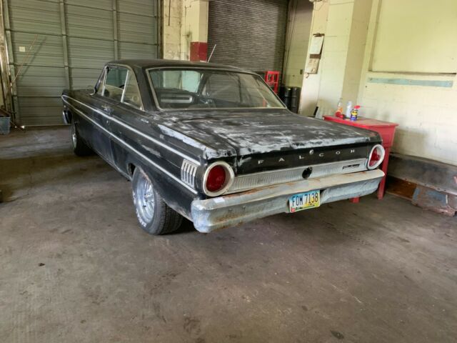 1964 falcon futura raven black v-8 factory 4 speed car mustang fastback