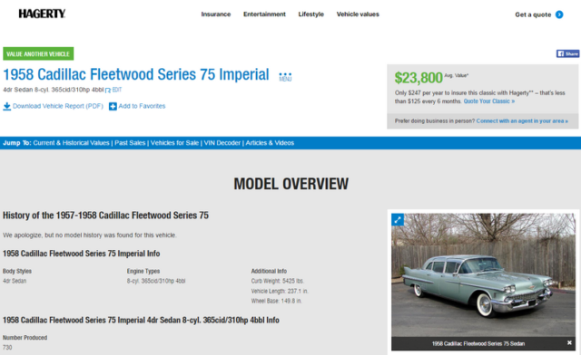 1958 cadillac fleetwood series 75 imperial
