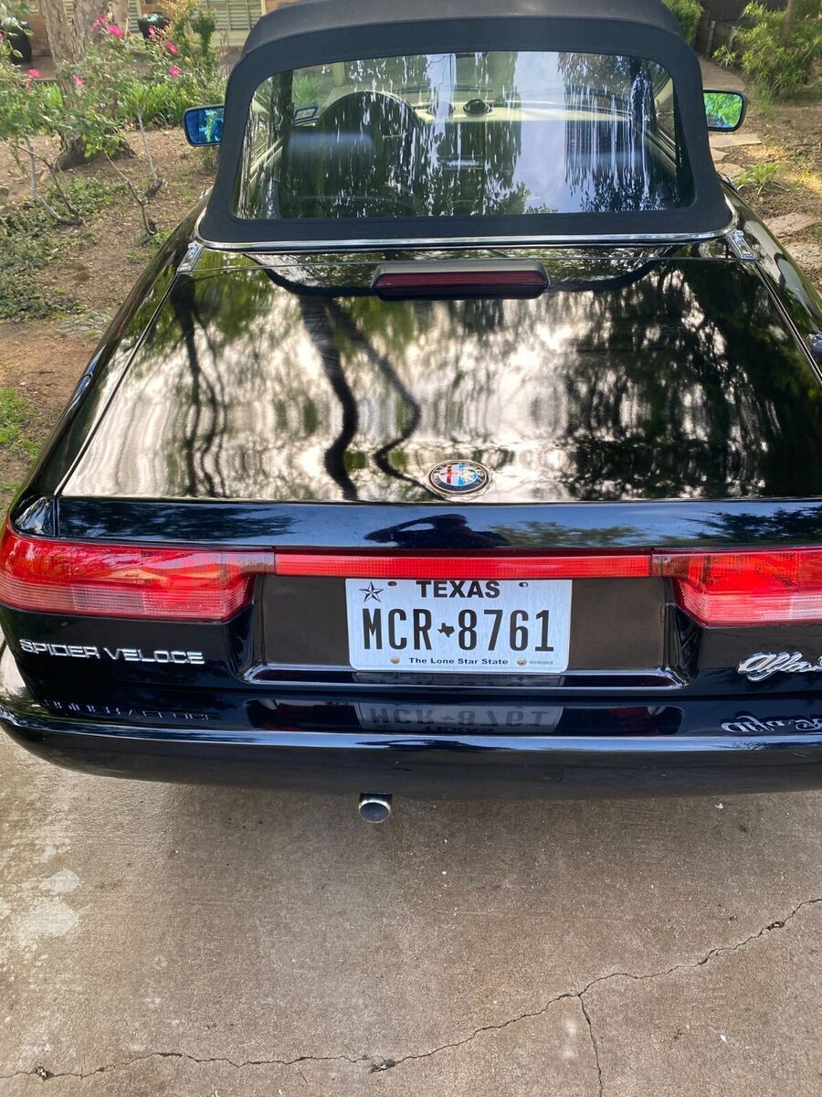 1991 alfa romeo spider veloce - black on black - transmission