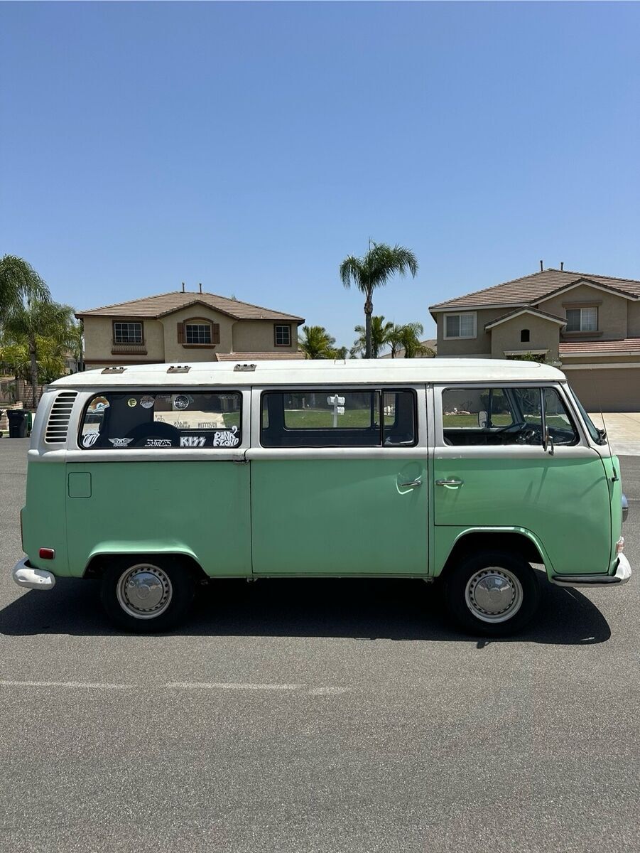 1972 volkswagen type 2 van green