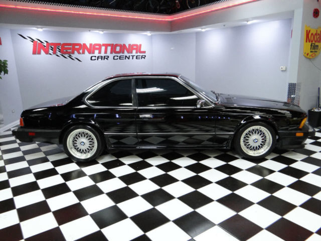 1987 bmw 635csi e24 coupe black over red leather bbs wheels rust free gorgeous!