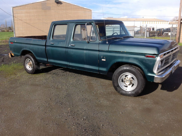 1976 ford f250 ranger xlt lariat crew cab highboy factory 4 door 3/4 ton truck