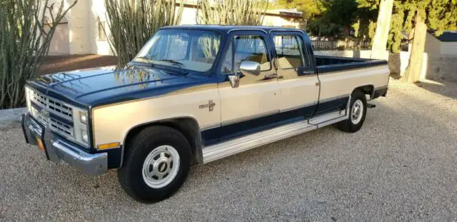 1988 c20 chevy truck 4 door 1 owner 73k original miles quad cab 86 87 84 square