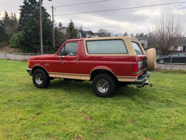 1988 ford bronco eddie bauer 302 automatic 4wd no reserve all original