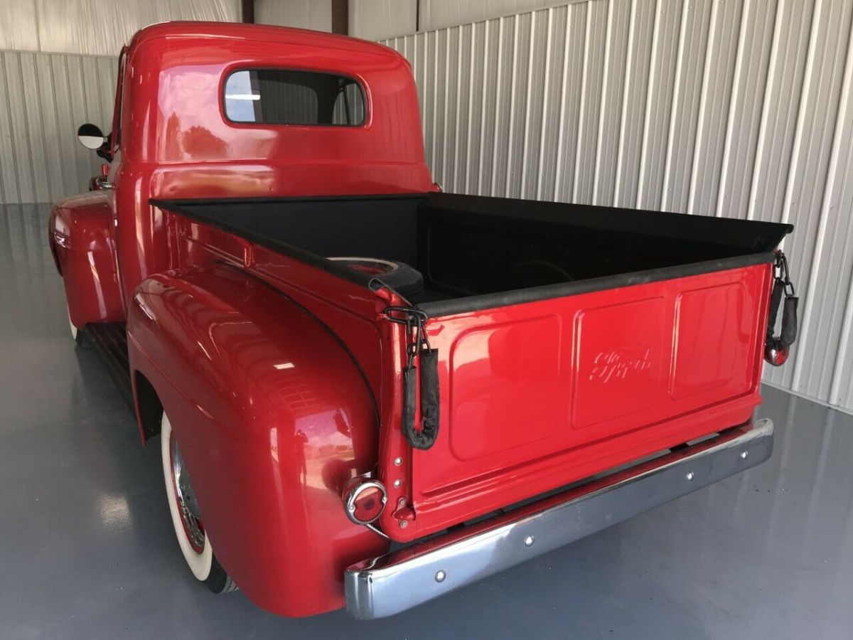 f1 short bed stepside with flat head v8. new paint, new bumpers