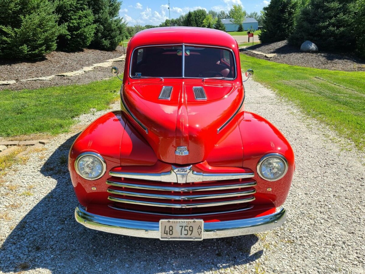 1948 ford 2 dr sedan street rod 8900 miles 351 c6 mustang ii air bag suspension