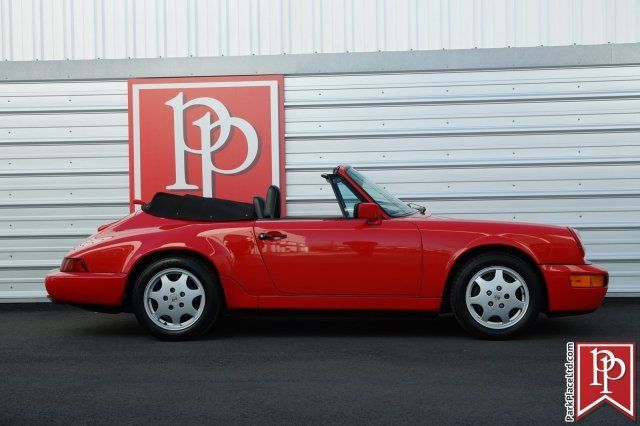 1991 porsche 911 (964) carrera 4 cabriolet, 84,435 miles, guards red