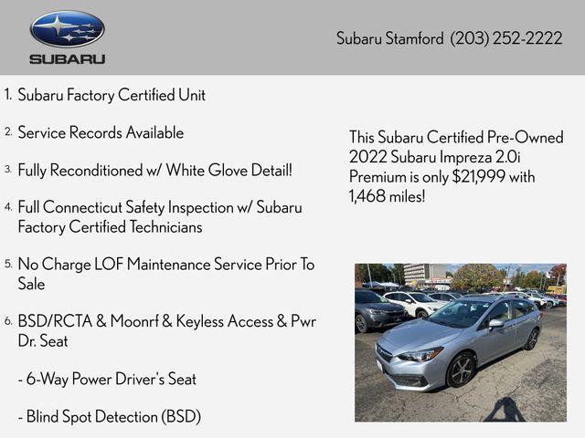 2022 subaru impreza premium