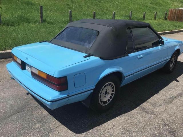 ford mustang glx convertible 5.0 motor 5 speed 50k miles no reserve runs great