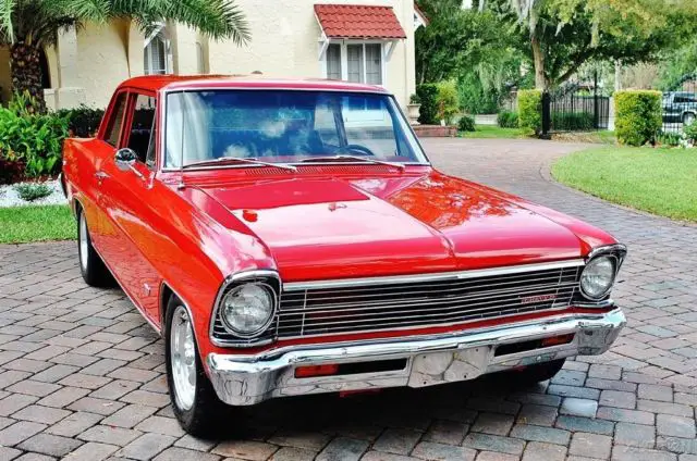 1967 chevrolet nova ii sedan w/ 350 engine rotisserie restoration