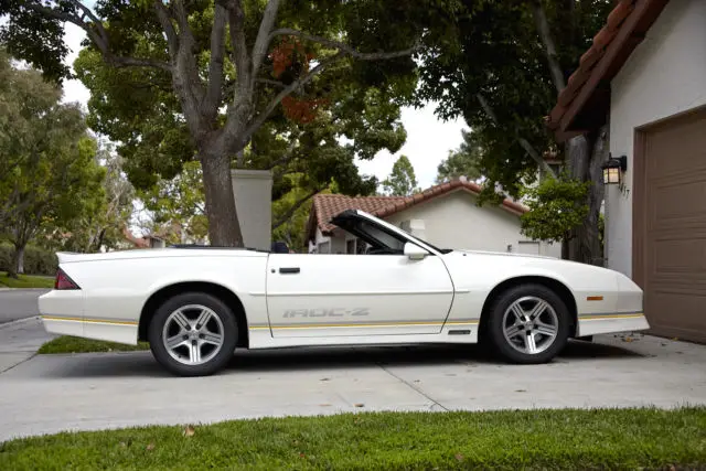 1988 chevrolet camaro iroc z convertible
