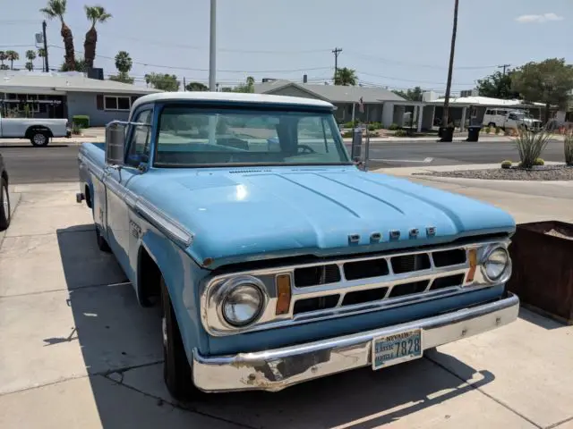 1968 dodge pickup truck with patina, runs, clean title