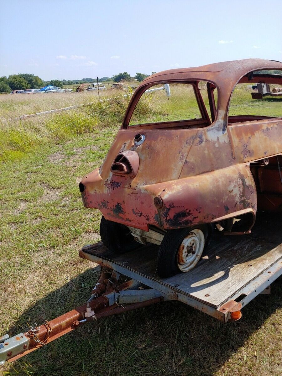 1958 bmw isetta red rwd manual
