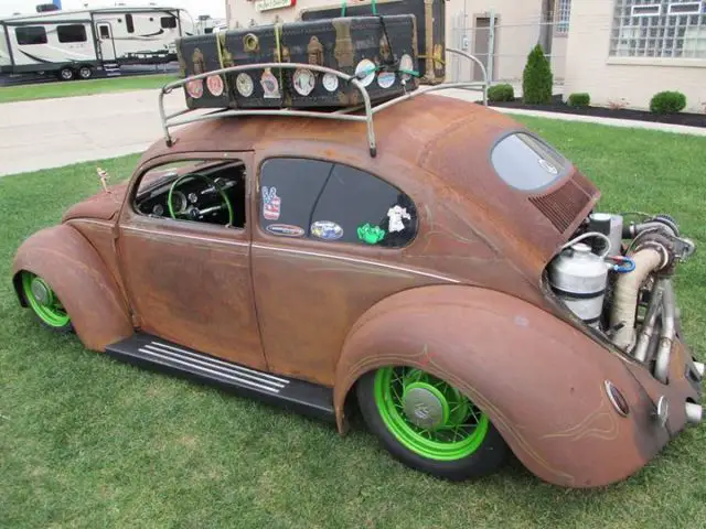 beetle bug hot rod rat ride turbo airride chopped oval window patina