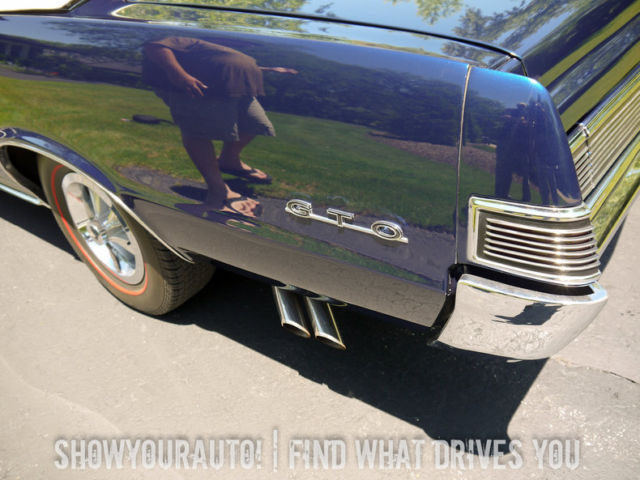 nightwatch blue white convertible top 1965 pontiac gto ws code 389 tri-power man