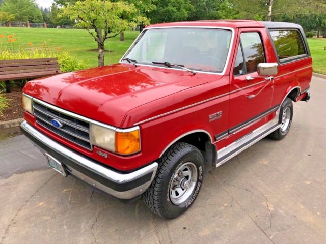 1990 ford bronco xlt 2door sport utility xlt full-size 351 cu5.8l v8 gas 4x4 4wd
