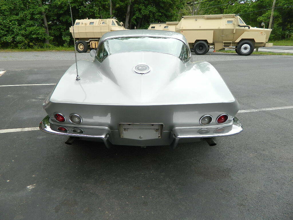1966 chevrolet corvette coupe 327 ps pw silver / red automatic must see