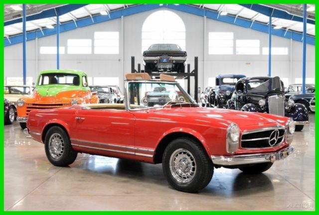 1966 mercedes 230sl convertible with hardtop 4-speed manual recent restoration