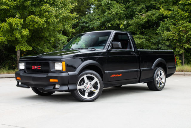 1991 gmc syclone 63866 miles black pickup truck 4.3l v6 4 speed automatic