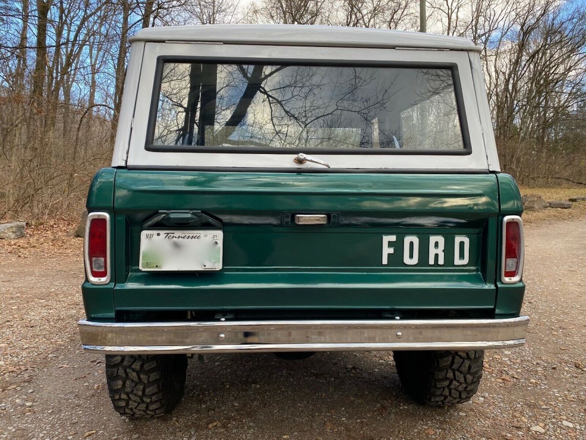 1975 ford bronco - 302 v8 - automatic - grn, blk, wht - rust free - low reserve