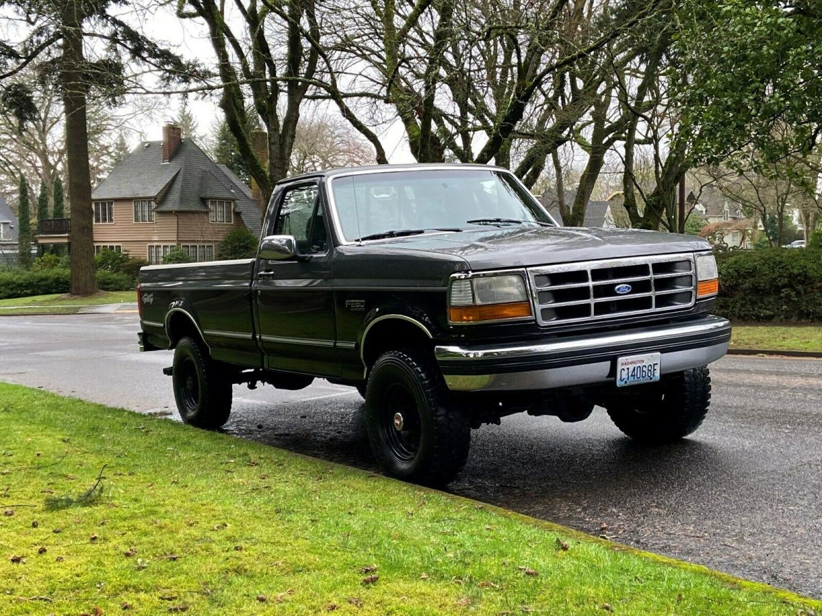 1992 ford f-250 4x4 xlt reg cab long bed 2dr 5-speed 5.8l 351 v8 101k orig miles