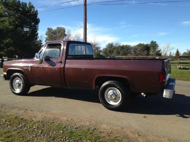 1982 chevy 3/4 ton rust free original low miles
