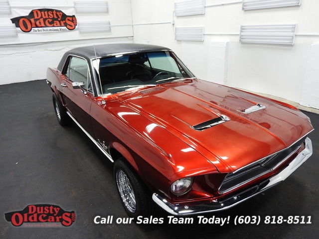 1968 red runs drives body int vgood 302v8 3spd auto!
