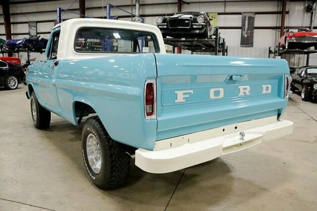1968 ford f100 38140 miles turquoise pickup truck 360ci v8 4-speed manual