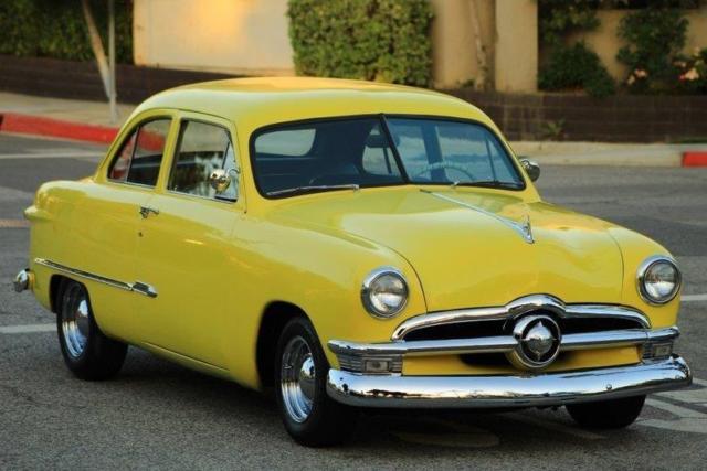 1950 ford sports sedan coupe 21677 miles yellow 2 door sedan 302 v8 automatic