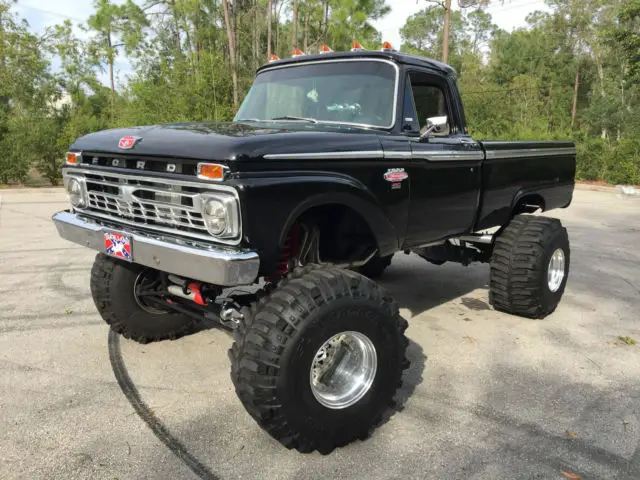 armed & dangerous 1966 ford f100 1 ton show truck 39.5 tires 650hp c6 dana 60/70