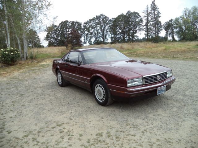 1988 cadillac allante convertible w/hard top.91k.miles very clean nice condition
