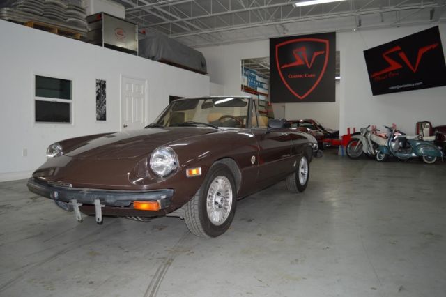 1981 alfa romeo spider brown great deal!