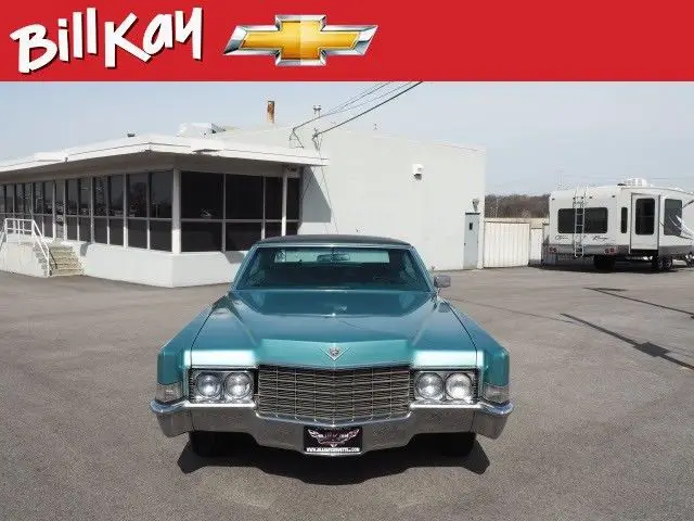 1969 cadillac deville 30395 miles persian aqua metalli 4 dr sedan automatic