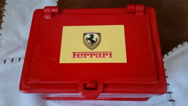 ferrari custom restored 1900's antique western stagecoach strongbox/safe-amazing