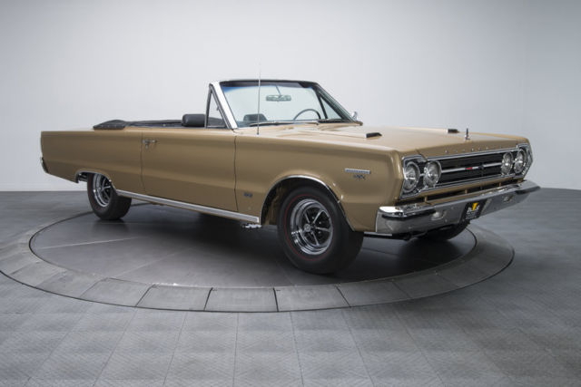 1967 plymouth gtx 62874 miles gold metallic convertible 426 hemi v8 3 speed aut